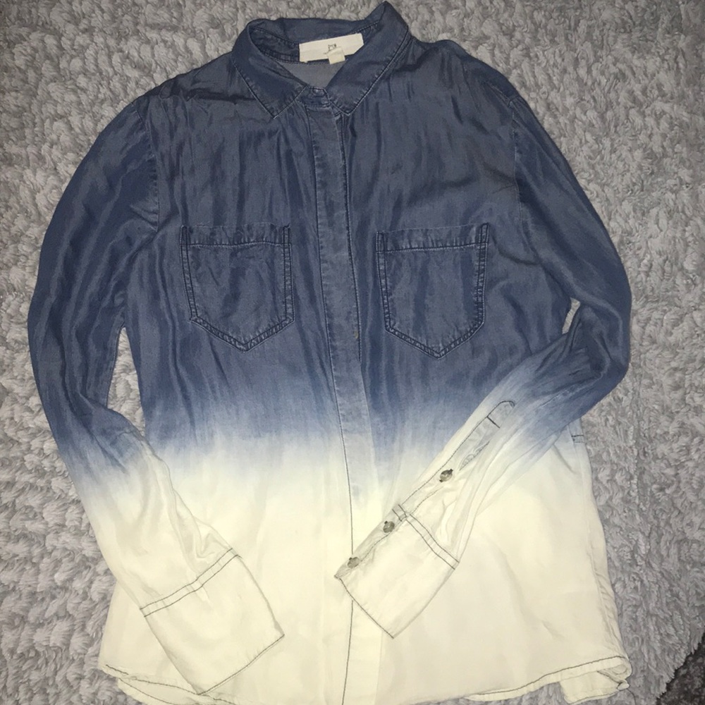Ombre Denim Button Down